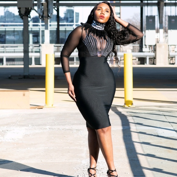 Dazzle Me Bandage Dress - Picture 2 of 3